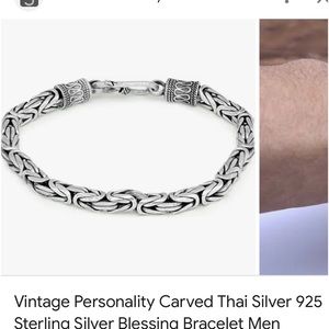 Men’s goth bracelets. Sterling silver